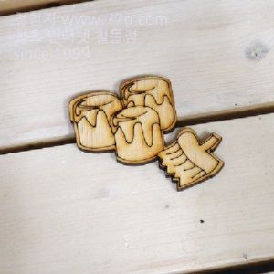 버닝아트 장식물 페인트칠 W78mmXH65mm