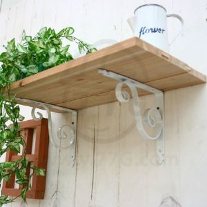 오블리제 화이트 원목 스틸선반 깊이300mm(15kg 내구성)(소나무) (600*250*300)(1개)