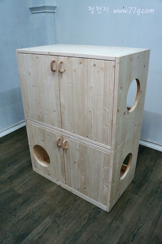 베이직 고양이집 의자(타워형,구멍20cm)