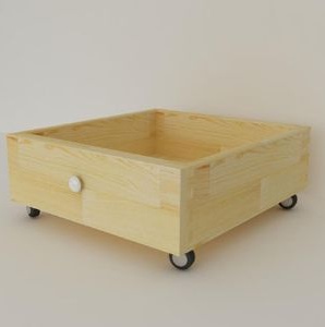 건강 원목 이동식서랍(짜임 가공) 3