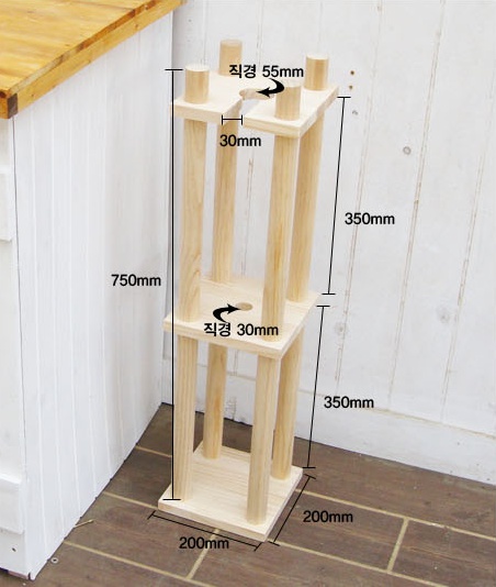 집성원목 수제 커피 드립 II 볼트조립식 130 mm 3