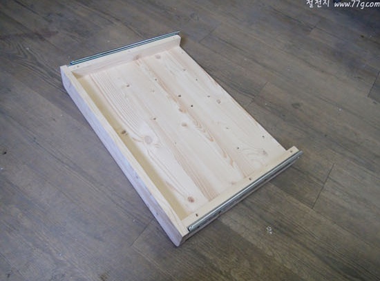 고중량 전자레인지서랍 20kg 18mm 집성원목 5