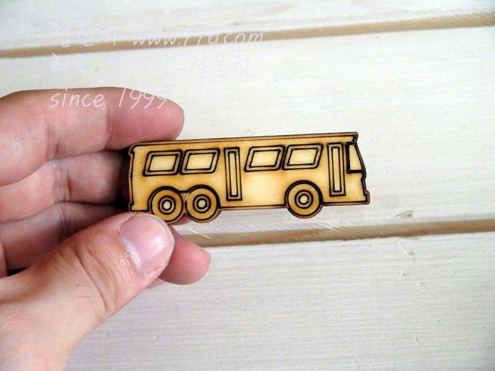 버닝아트 장식물 버스 W 60mm X H 20mm