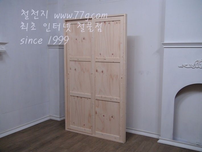 시즈닝 원목 미닫이 덧문짝(문틀폭64mm)