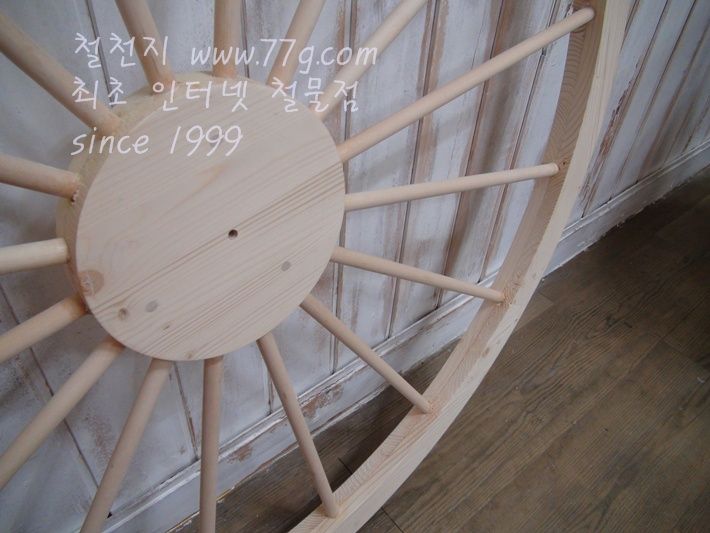 원목 엔틱 마차 바퀴 지름 1000mm 두께 36mm