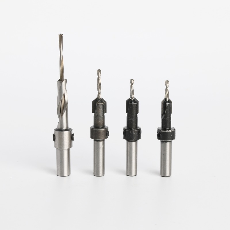 이중드릴날 접시비트 원통형(기리) 3X9mm 세트 (3mm날포함) 3