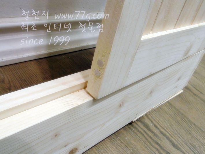 베란다장 원목 갤러리문 18mm