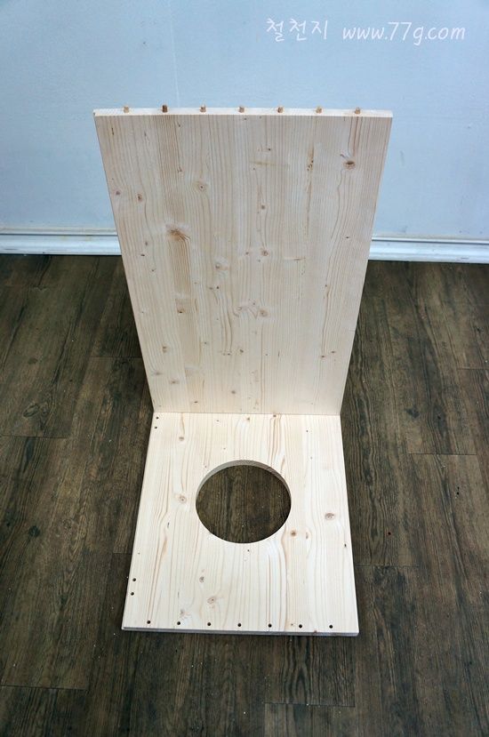 베이직 고양이집 의자(타워형,구멍20cm)