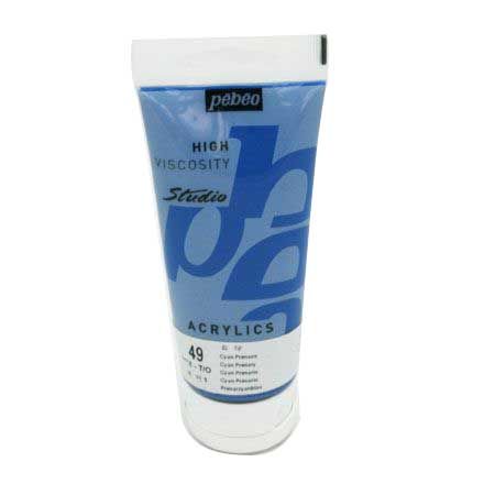 뻬베오 고점도 아크릴물감 (49) Cyan Primary 100ml 1