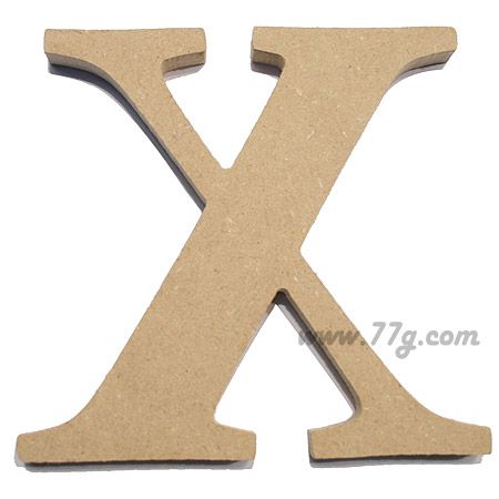 포크아트 (110x110mm) 알파벳 이니셜(initial) 영문 대문자 X 1