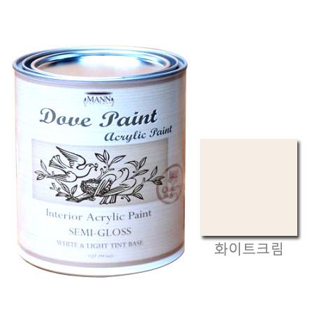 도브 페인트 무광 화이트크림 945ml 1