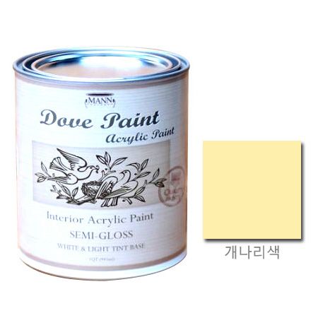 도브 페인트 반광 개나리색 945ml 1