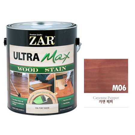ZAR 울트라 맥스 친환경 우드스테인 1QT(945ml) M06 카엔 페퍼 1