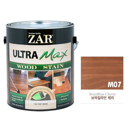 ZAR 울트라 맥스 친환경 우드스테인 500ml M07 브라질리언 체리 1