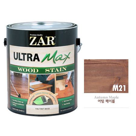 ZAR 울트라 맥스 친환경 우드스테인 500ml M21 어텀 메이플 1