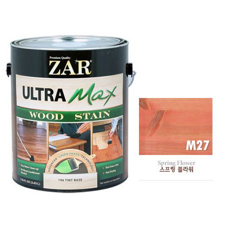 ZAR 울트라 맥스 친환경 우드스테인 1GAL(3.43L) M27 스프링 플라워 1