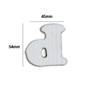 미송 이니셜(5mm) 큐티체 소문자d 2