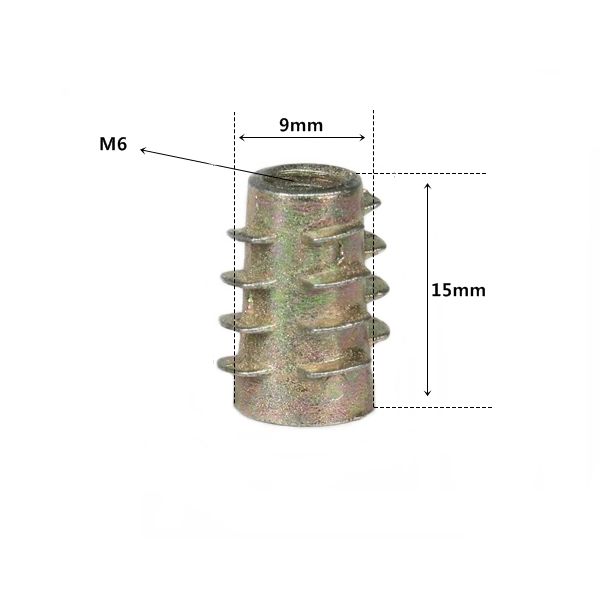 번데기 너트 M6 길이 15mm 2