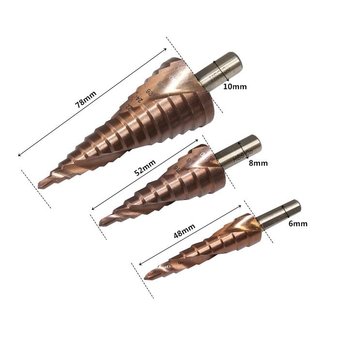 CO M35 코발트 함유 스텝 드릴 3종세트 2
