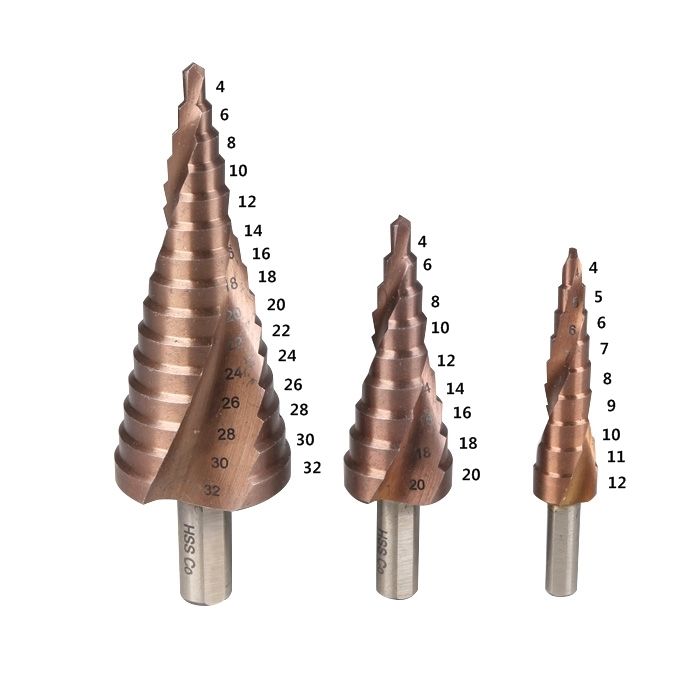 CO M35 코발트 함유 스텝 드릴 3종세트 3
