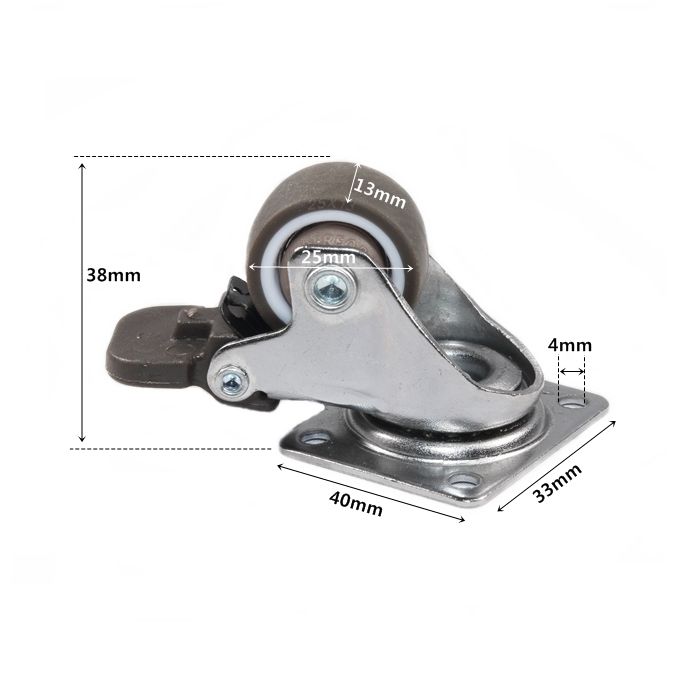 1인치 TPE 저소음 베아링 스톱바퀴 2