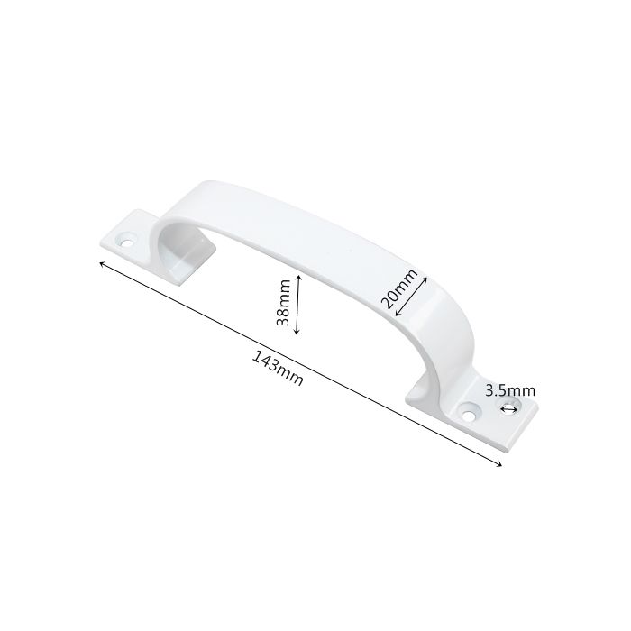 심플 사각 손잡이 (백색) 2