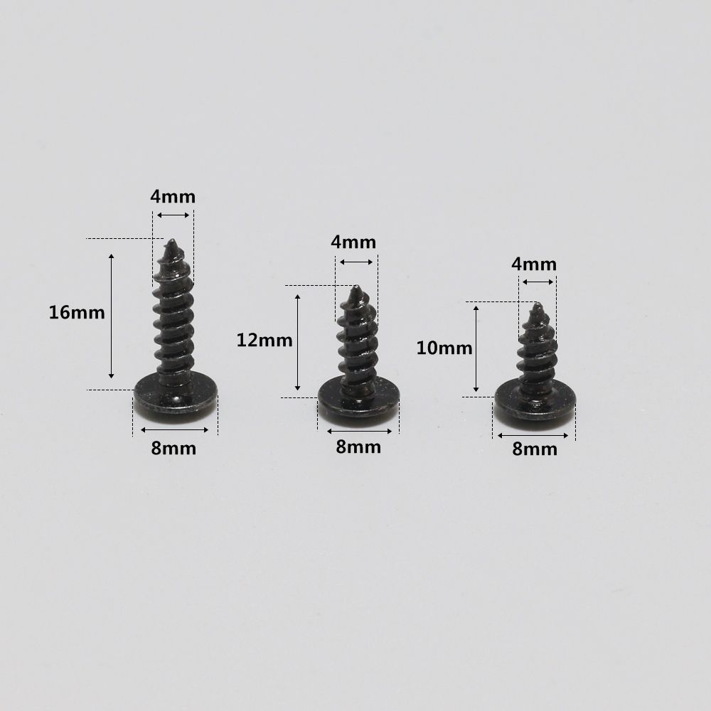 블랙 와샤형 둥근머리 피스 4x10mm (20개) 2