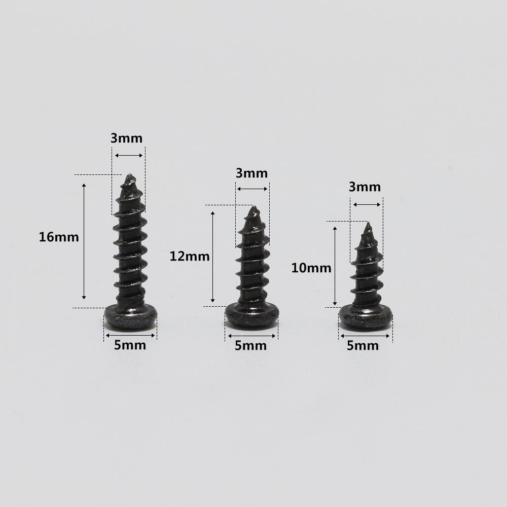 블랙 둥근머리 피스 3x10mm (20개) 2