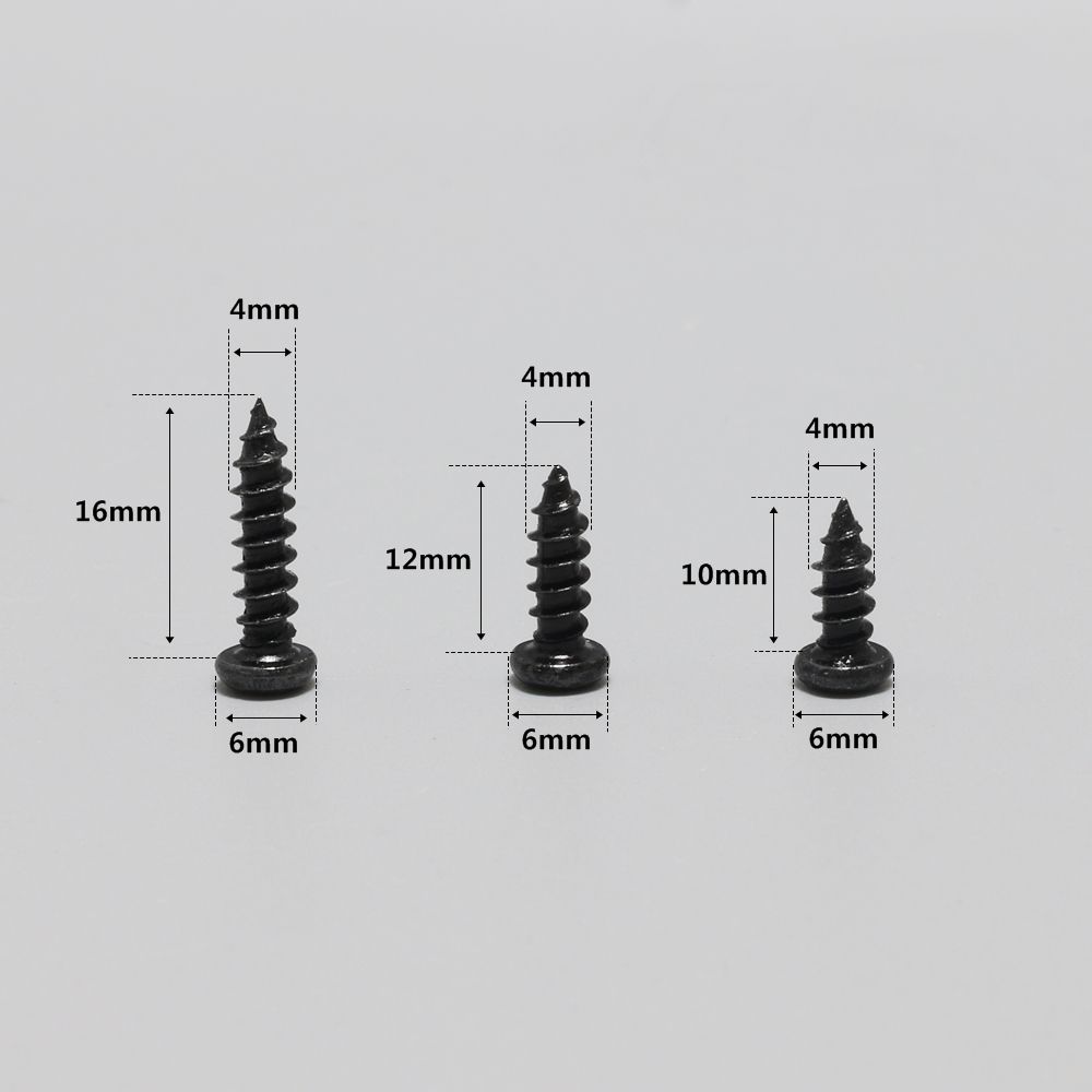 블랙 둥근머리 피스 4x10mm (20개) 2