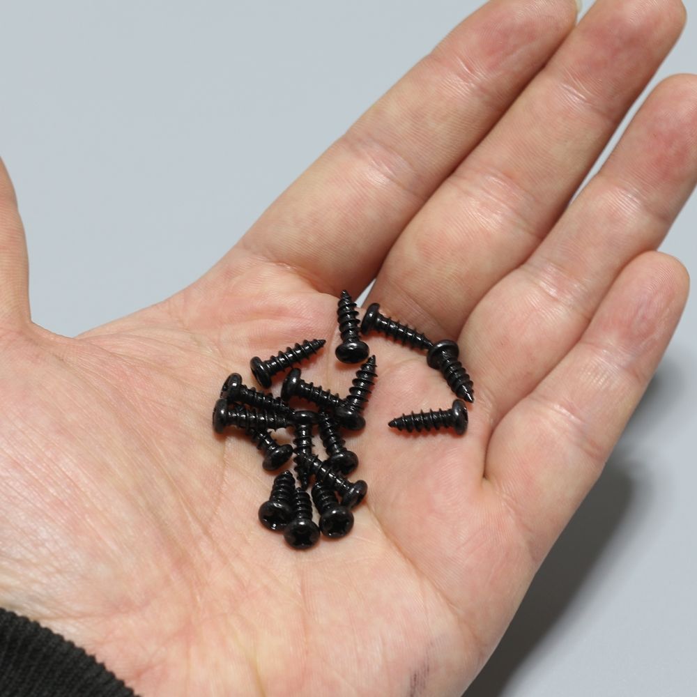 블랙 둥근머리 피스 4x12mm (20개) 4