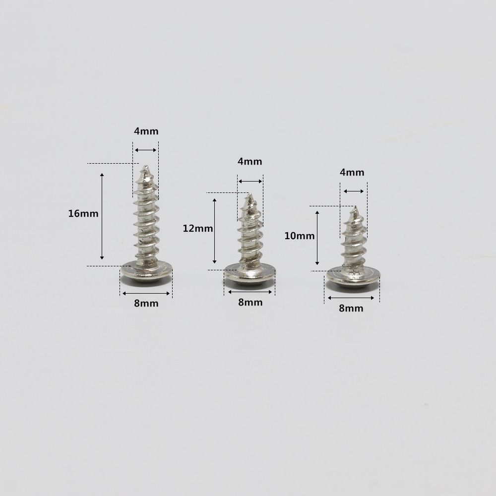 실버 와샤형 둥근머리 피스 4x10mm (20개) 2