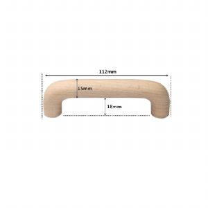 철천지 베이직 2구 원목손잡이 나무 우드 싱크대 서랍장 가구 H21404(96mm) 3