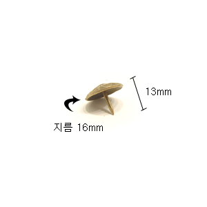 비오 브론즈 꽃무늬 압핀 10개 2
