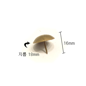 브론즈 방울 비오핀 지름18mm 길이 16mm 10개 2