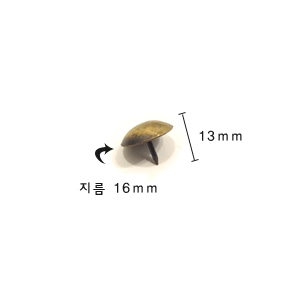 브론즈 방울 비오핀 지름 16mm 길이 13mm 10개 2