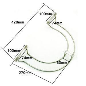 와인잔 걸이 스텐레스 428mm U타입 3