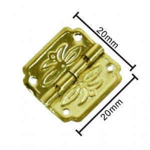 골드 꽃무늬 경첩 20X20mm 2