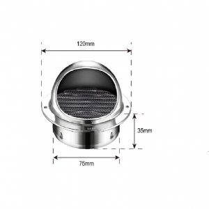 에어벤트 스텐 환기창 75mm 2
