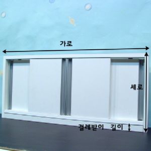 시즈닝 원목 미닫이문 (문틀폭 64mm, 2칸 나눔) 2