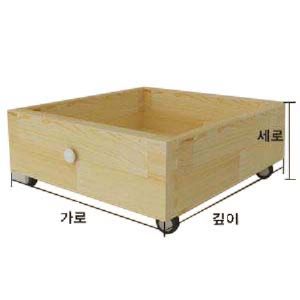 건강 원목 이동식서랍(짜임 가공) 2