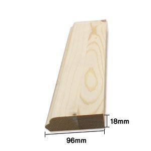 원목 몰딩 단면 101 폭 64mm 두께 18mm 2