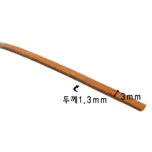 목걸이끈 레쟈가죽끈 3mm (샤무드) 1M당 2