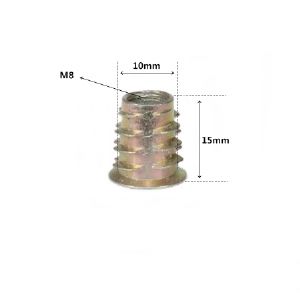번데기 너트 M8 길이 15mm(턱있음) 2