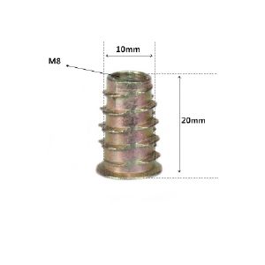 번데기 너트 M8 길이 20mm(턱있음) 2