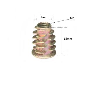 번데기 너트 M6 길이 15mm(턱있음) 2