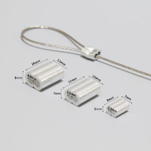 와이어 로프 페럴 압착체결 고정 부속 3.5mm 2