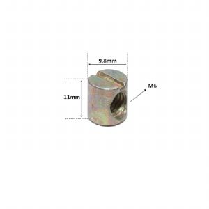 가구 연결용 망치(짱구) 너트 (일자머리) 6mm 2