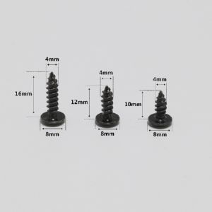 블랙 와샤형 둥근머리 피스 4x16mm (20개) 2