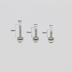 실버 와샤형 둥근머리피스 3x12mm(20개) 2